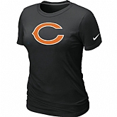 Chicago Bears Black Women's Logo T-Shirt,baseball caps,new era cap wholesale,wholesale hats