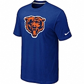 Chicago Bears Blue Tean Logo T-Shirt,baseball caps,new era cap wholesale,wholesale hats