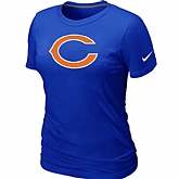 Chicago Bears Blue Women's Logo T-Shirt,baseball caps,new era cap wholesale,wholesale hats
