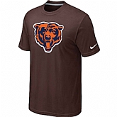 Chicago Bears Brown Tean Logo T-Shirt,baseball caps,new era cap wholesale,wholesale hats