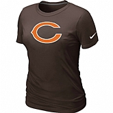 Chicago Bears Brown Women's Logo T-Shirt,baseball caps,new era cap wholesale,wholesale hats
