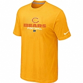 Chicago Bears Critical Victory Yellow T-Shirt,baseball caps,new era cap wholesale,wholesale hats