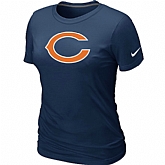 Chicago Bears D.Blue Women's Logo T-Shirt,baseball caps,new era cap wholesale,wholesale hats