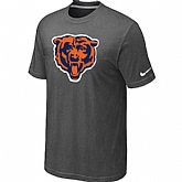 Chicago Bears D.Grey Tean Logo T-Shirt,baseball caps,new era cap wholesale,wholesale hats