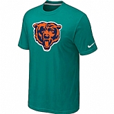 Chicago Bears Green Tean Logo T-Shirt,baseball caps,new era cap wholesale,wholesale hats