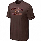 Chicago Bears Heart & Soul Brown T-Shirt,baseball caps,new era cap wholesale,wholesale hats