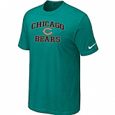 Chicago Bears Heart & Soul Green T-Shirt,baseball caps,new era cap wholesale,wholesale hats