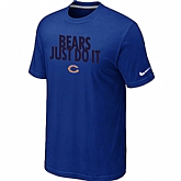 Chicago Bears Just Do It Blue T-Shirt,baseball caps,new era cap wholesale,wholesale hats