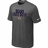 Chicago Bears Just Do It D.Grey T-Shirt,baseball caps,new era cap wholesale,wholesale hats