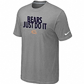 Chicago Bears Just Do It L.Grey T-Shirt,baseball caps,new era cap wholesale,wholesale hats
