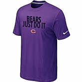 Chicago Bears Just Do It Purple T-Shirt,baseball caps,new era cap wholesale,wholesale hats