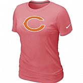 Chicago Bears Pink Women's Logo T-Shirt,baseball caps,new era cap wholesale,wholesale hats