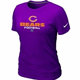 Chicago Bears Purple Women's Critical Victory T-Shirt,baseball caps,new era cap wholesale,wholesale hats