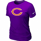 Chicago Bears Purple Women's Logo T-Shirt,baseball caps,new era cap wholesale,wholesale hats