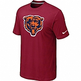 Chicago Bears Red Tean Logo T-Shirt,baseball caps,new era cap wholesale,wholesale hats