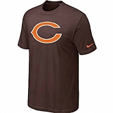 Chicago Bears Sideline Legend Authentic Logo T-Shirt Brown,baseball caps,new era cap wholesale,wholesale hats