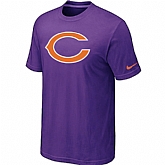 Chicago Bears Sideline Legend Authentic Logo T-Shirt Purple,baseball caps,new era cap wholesale,wholesale hats