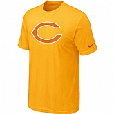 Chicago Bears Sideline Legend Authentic Logo T-Shirt Yellow,baseball caps,new era cap wholesale,wholesale hats