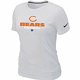 Chicago Bears White Women's Critical Victory T-Shirt,baseball caps,new era cap wholesale,wholesale hats