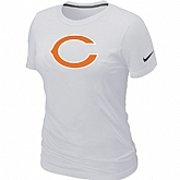 Chicago Bears White Women's Logo T-Shirt,baseball caps,new era cap wholesale,wholesale hats