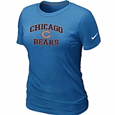 Chicago Bears Women's Heart & Soul L.blue T-Shirt,baseball caps,new era cap wholesale,wholesale hats