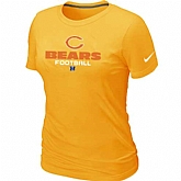 Chicago Bears Yellow Women's Critical Victory T-Shirt,baseball caps,new era cap wholesale,wholesale hats