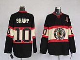 Chicago Blackhawks #10 Patrick Sharp 3rd Black Jerseys,baseball caps,new era cap wholesale,wholesale hats