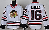 Chicago Blackhawks #16 Marcus Kruger White Jerseys,baseball caps,new era cap wholesale,wholesale hats