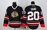 Chicago Blackhawks #20 Brandon Saad Black Jerseys,baseball caps,new era cap wholesale,wholesale hats