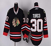 Chicago Blackhawks #30 Turco Black Jerseys,baseball caps,new era cap wholesale,wholesale hats