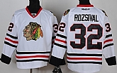 Chicago Blackhawks #32 Michal Rozsival White Jerseys,baseball caps,new era cap wholesale,wholesale hats