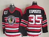 Chicago Blackhawks #35 Esposito Black With Pink 75TH Jerseys,baseball caps,new era cap wholesale,wholesale hats