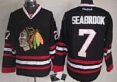 Chicago Blackhawks #7 Brent Seabrook Black Jerseys,baseball caps,new era cap wholesale,wholesale hats