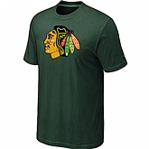 Chicago Blackhawks Big & Tall Logo D.Green T-Shirt,baseball caps,new era cap wholesale,wholesale hats