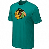 Chicago Blackhawks Big & Tall Logo Green T-Shirt,baseball caps,new era cap wholesale,wholesale hats