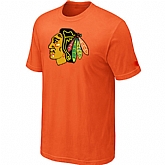 Chicago Blackhawks Big & Tall Logo Orange T-Shirt,baseball caps,new era cap wholesale,wholesale hats