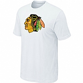 Chicago Blackhawks Big & Tall Logo White T-Shirt,baseball caps,new era cap wholesale,wholesale hats