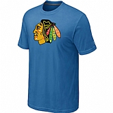 Chicago Blackhawks Big & Tall Logo light Blue T-Shirt,baseball caps,new era cap wholesale,wholesale hats