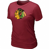 Chicago Blackhawks Big & Tall Women's Red Logo T-Shirt,baseball caps,new era cap wholesale,wholesale hats