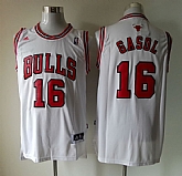 Chicago Bulls #16 Pau Gasol White Swingman Jerseys,baseball caps,new era cap wholesale,wholesale hats