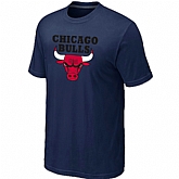 Chicago Bulls Big & Tall Primary Logo D.Blue T-Shirt,baseball caps,new era cap wholesale,wholesale hats