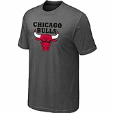 Chicago Bulls Big & Tall Primary Logo D.Grey T-Shirt,baseball caps,new era cap wholesale,wholesale hats