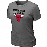 Chicago Bulls Big & Tall Primary Logo D.Grey Women's T-Shirt,baseball caps,new era cap wholesale,wholesale hats