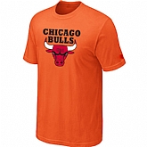 Chicago Bulls Big & Tall Primary Logo Orange T-Shirt,baseball caps,new era cap wholesale,wholesale hats