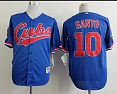 Chicago Cubs #10 Ronald Santo Blue 1994 Throwback Jerseys,baseball caps,new era cap wholesale,wholesale hats