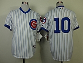 Chicago Cubs #10 Ronald Santo White Pinstripe 1988 Throwback Jerseys,baseball caps,new era cap wholesale,wholesale hats