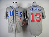 Chicago Cubs #13 Starlin Castro 2014 Grey Jerseys,baseball caps,new era cap wholesale,wholesale hats