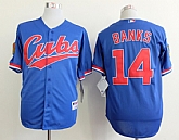 Chicago Cubs #14 Ernie Banks Blue 1994 Throwback Jerseys,baseball caps,new era cap wholesale,wholesale hats