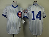 Chicago Cubs #14 Ernie Banks White Blue Pinstripe 1988 Throwback Jerseys,baseball caps,new era cap wholesale,wholesale hats