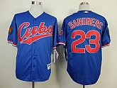 Chicago Cubs #23 Ryne Sandberg Blue 1994 Throwback Jerseys,baseball caps,new era cap wholesale,wholesale hats